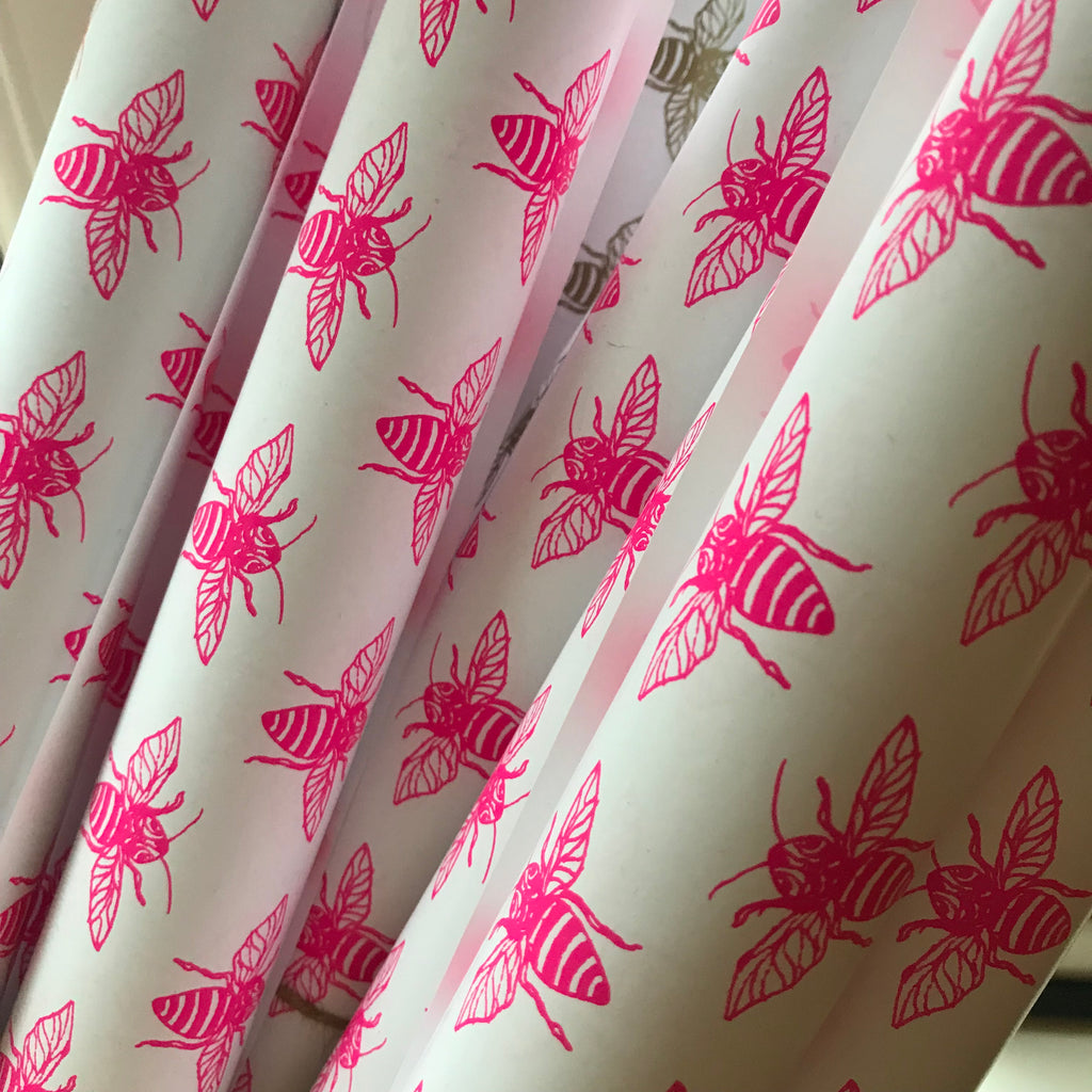 Bumble Bee Gift Wrapping Paper by Katezart Designs