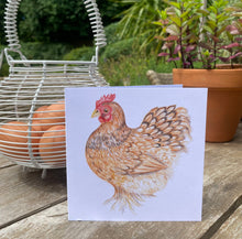 Ruby Chicken greetings card